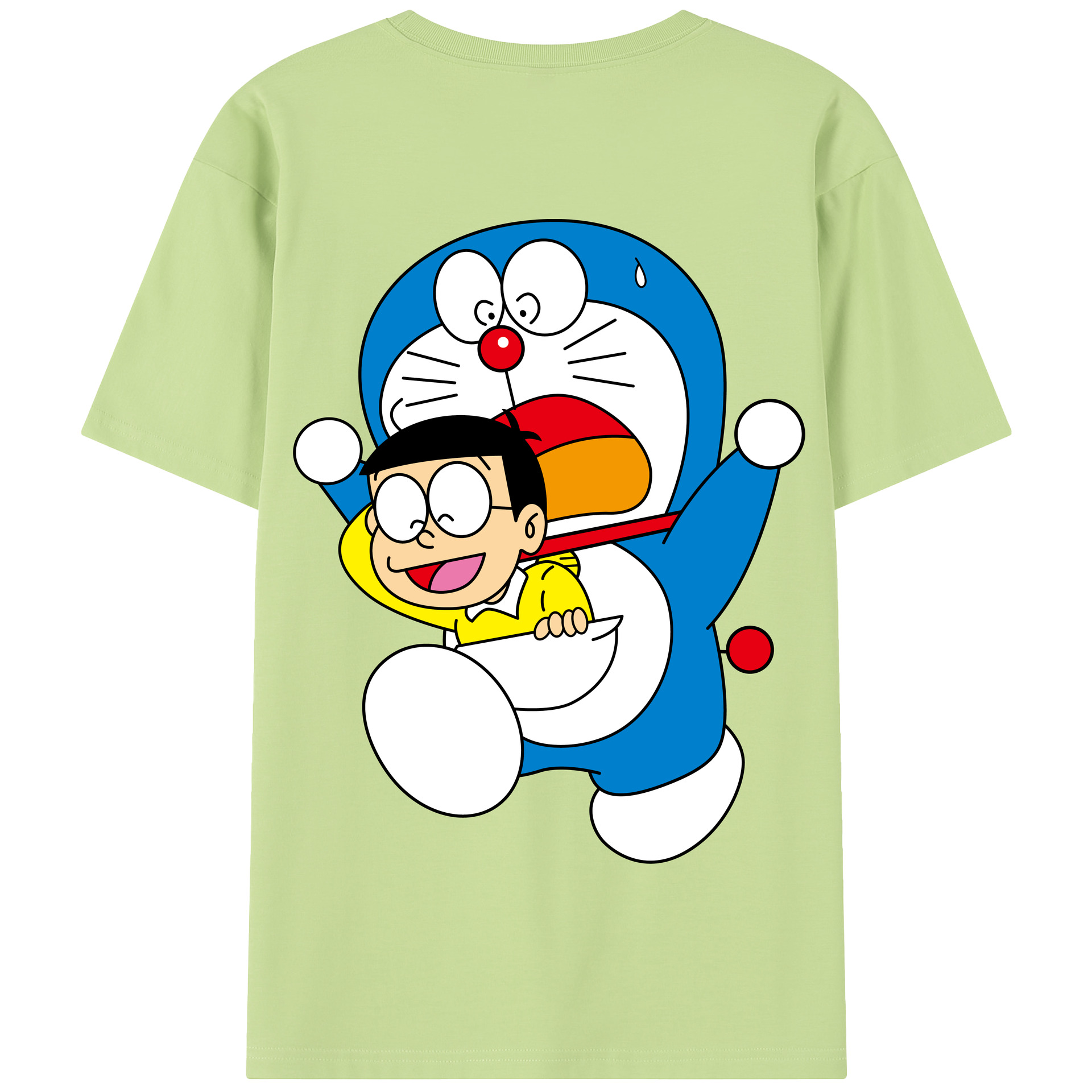（画像用） ドラえもん Doraemon 綿100％半袖Tシャツ（背面プリント）